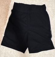 Black Mesh Biker Shorts