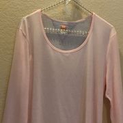 LUCY TECH LS POLY TENCEL SPANDEX Blend Pink LG