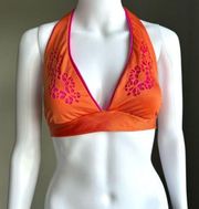 Becca Pink And Orange Cutout Hipster Two Piece Bikini