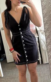 Black Button-up Dress