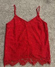 Francesca’s - Red lace cami