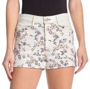 Rag & Bone Ellie CottonTwill Floral Hi-Rise Shorts 24