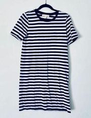 Michael Kors Dress Small Womens Black & White T-Shirt Mini Short Sleeve Stripe