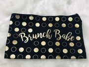 Brunch Babe Makeup Cosmetic Travel Makeup Toiletries Stash Bag