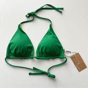 NWT Berlook Green Reversible Triangle Bikini Top Size XL