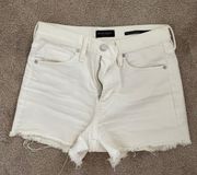 White Denim Shorts