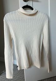 Cream Turtle Neck Sweater