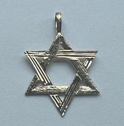 14k Solid Yellow Gold Star of David Pendant | 14K Star of David charm |