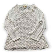 The Territory Ahead Cream Knit Pullover Sweater L