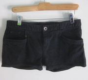 Theyskins Theory Womens Size 25 Black Denim Short Shorts