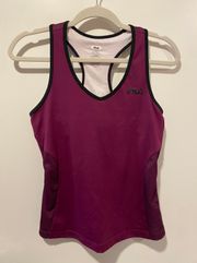 Purple V Neck Workout Tee