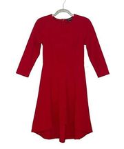 The Limited Red High Low Swing Dress Sz XS