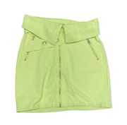 Lime Green Moto Skirt