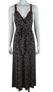 MaxMara Vintage Brown White Polka Dot Dress