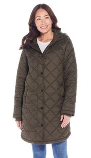🌿 NEW  Women's Hooded Diamond-Quilted Duffle Lightweight Coat 🌿