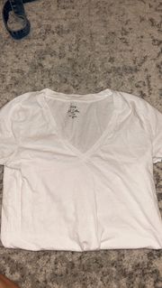 White V-Neck Shirt