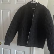 Karl Lagerfield Quilted Bomber Jacket