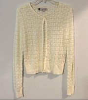 Jennifer Lopez Ivory Cardigan Medium