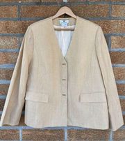 Givenchy linen jacket size 16 vintage Givenchy Givenchy GivenchyGivenchyGivenchy