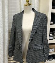 1 State size Medium black and white plaid blazer. EUC