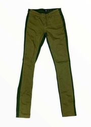 Kate Spade Saturday Two Tone Skinny Jeans Green Size 24 4CMU0196