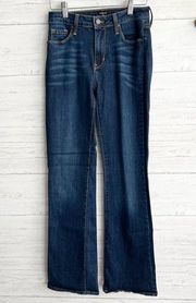 Just Black Denim Bootcut Jeans Size 25 Dark Wash