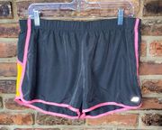 New Balance  Gray Pink Orange Athletic Lined Shorts Women's Size Large