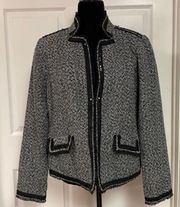 black jacket w/sequins - size medium