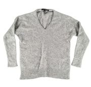 Skull Cashmere NR48054 Gray V-neck Sweater - Women's Size Large