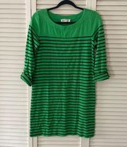 Jones New York Sport Green & Navy Dress Sz small