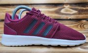 Adidas QT Racer 3 Stripe Low Top Workout Running Athletic Gym Shoes Sneakers