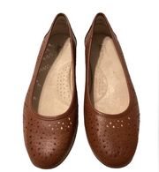 G.H. BASS & CO Women's Madeline Brown Slip on Ballet Flats Shoes Size 9M