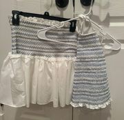 Blue and White Two Piece Set