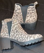 Cheetah Print Ankle Boots