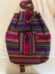 Artisan Mexican Woven Backpack