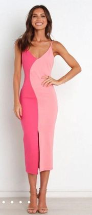 Petal & Pup Pink Colorblock Dress