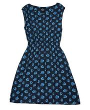 Betabrand Beta Fish Print Perfect Dress - Blue - 2XL