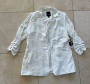 Simply Vera Wang NWT $64 Oversized White Blazer Sz Medium