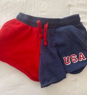 Womens USA Shorts 