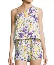 NWT Saks Fifth Avenue Floral Romper Size Medium