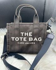 Marc by Marc Jacobs Black The Tote Bag Canvas Crossbody Bag SMALL