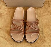 NWT  Charley Strappy Slide Sandals