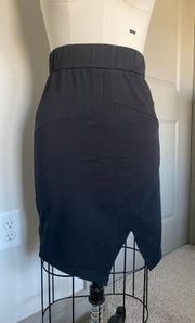 High Waisted Midi Length Skirt