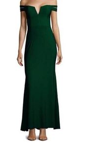 Xscape emerald green dress