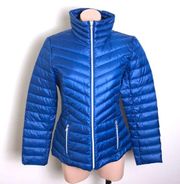 Kenneth Cole Reaction Down Puffer Jacket Blue Coat