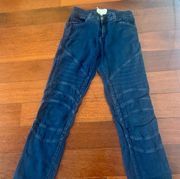 Current/Elliot Moto Jegging Navy Blue Sz 24 Skinny