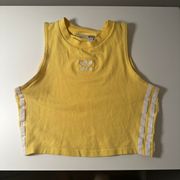 Adidas  Vintage Yellow Stripe Tank