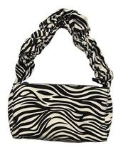 Shein black and white zebra print shoulder bag