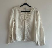 Emma James 14 Cream Lace Blouse