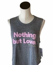 NWT Nothing but Love Crop Graphic Tank Top  SPIRITUAL GANGSTER Large